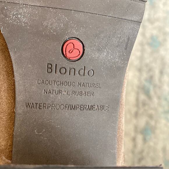 NWT $129 BLONDO Samara Waterproof Suede Boot Bootie Womens 9 No Box - Picture 10 of 12